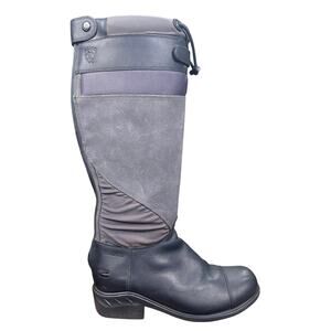 Ariat Bromont Insulated Waterproof Black Leather Tall Riding Boots Size 8 B